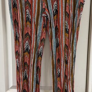 Rewash Multicolor Striped Wide Leg Pants